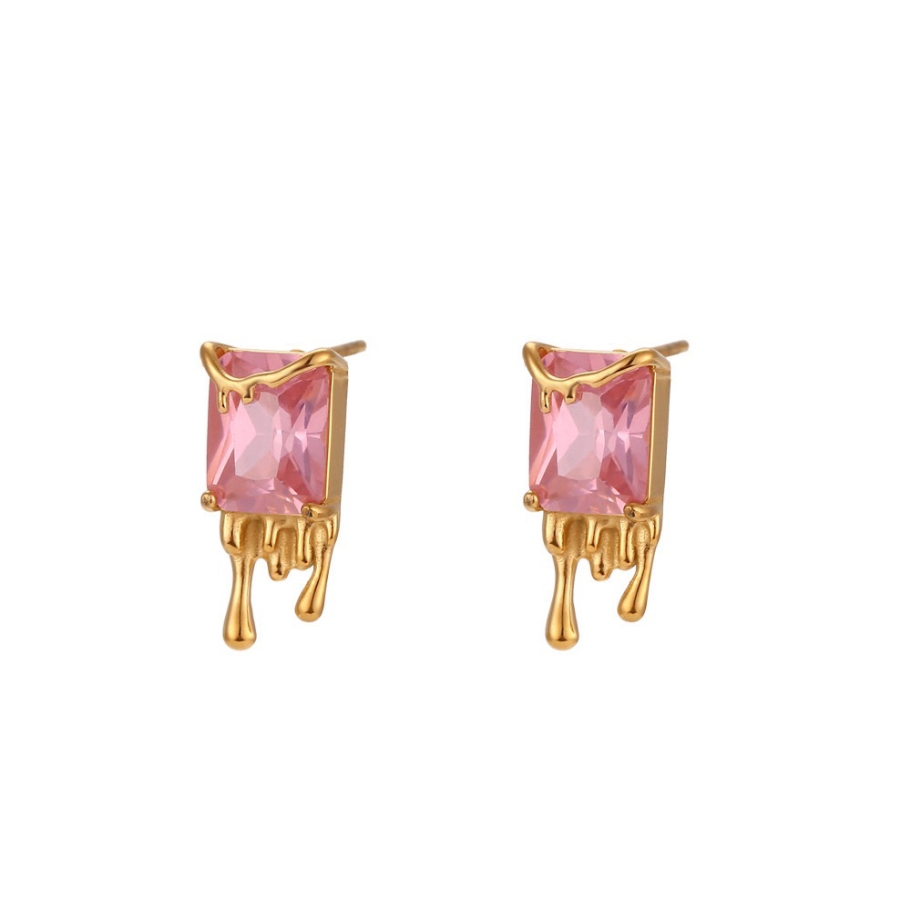 THREE PAIRS $55💎*Everyday Stud*18K Gold Zircon Stud Earrings*Dainty Earrings - Picture 4 of 5